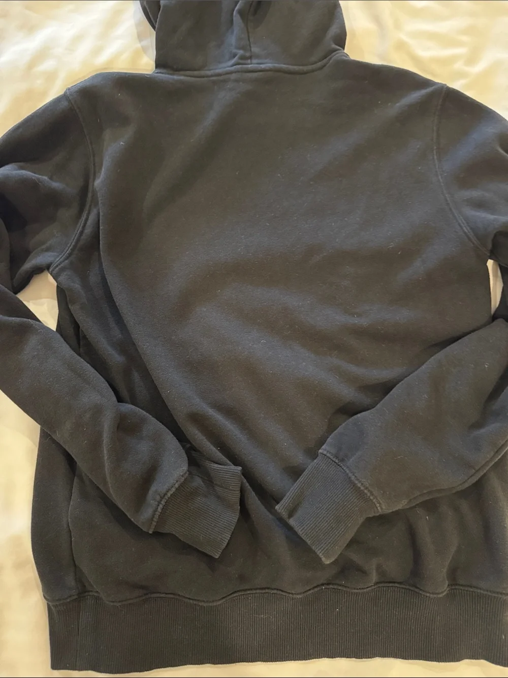 The North Face Black Hoodie with White Logo